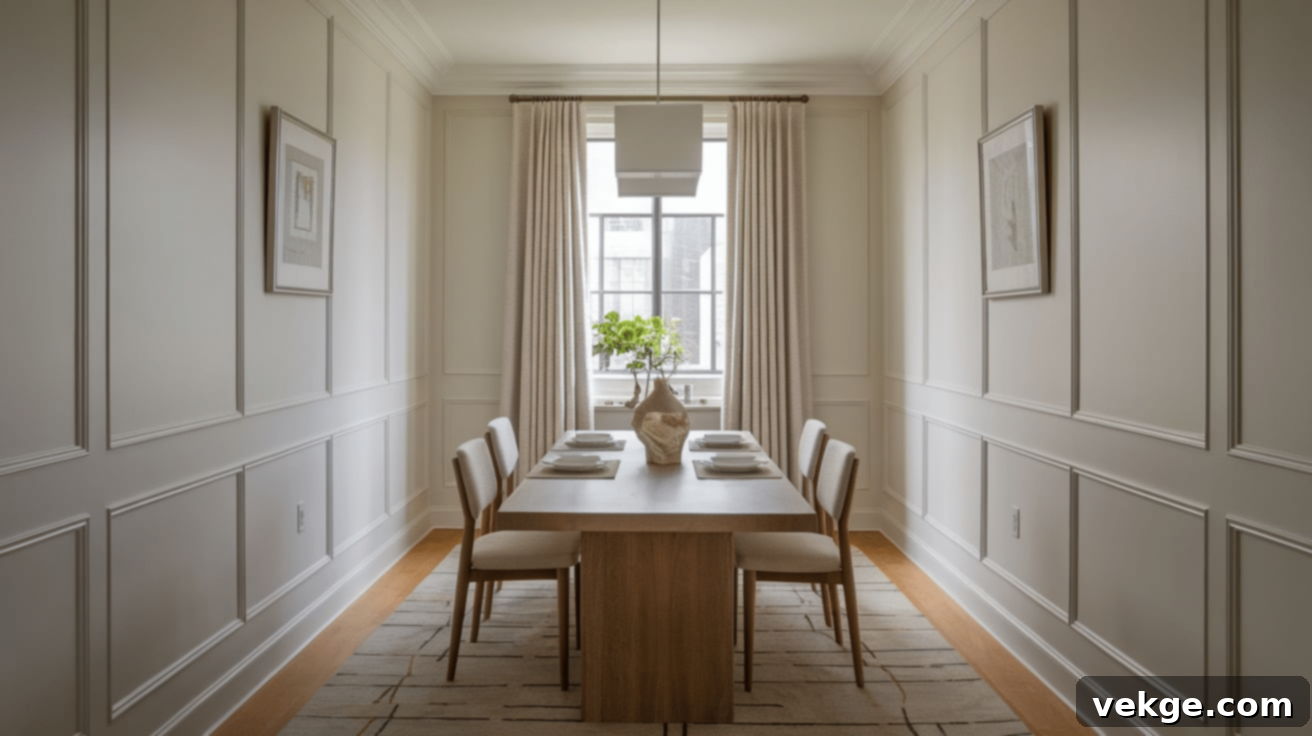 Long and Narrow Rooms for Dining
