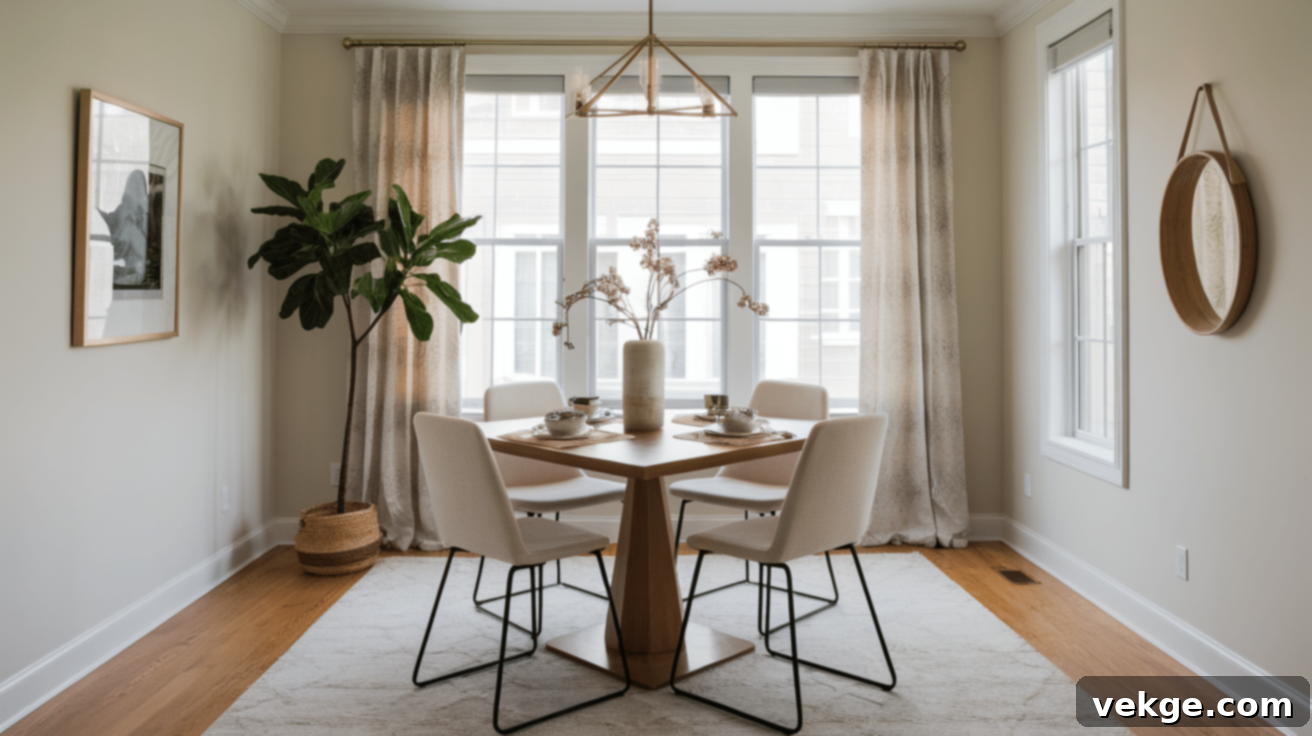 Square Rooms for Dining