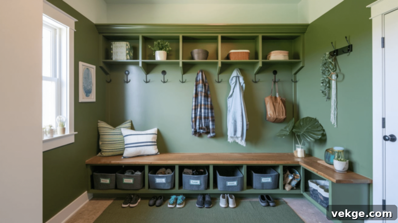 Why Choose Green for a Mudroom