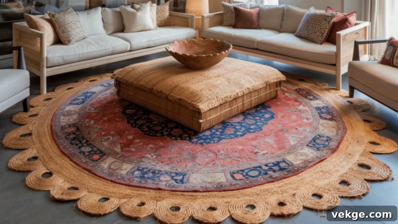 Jute + Vintage Rug