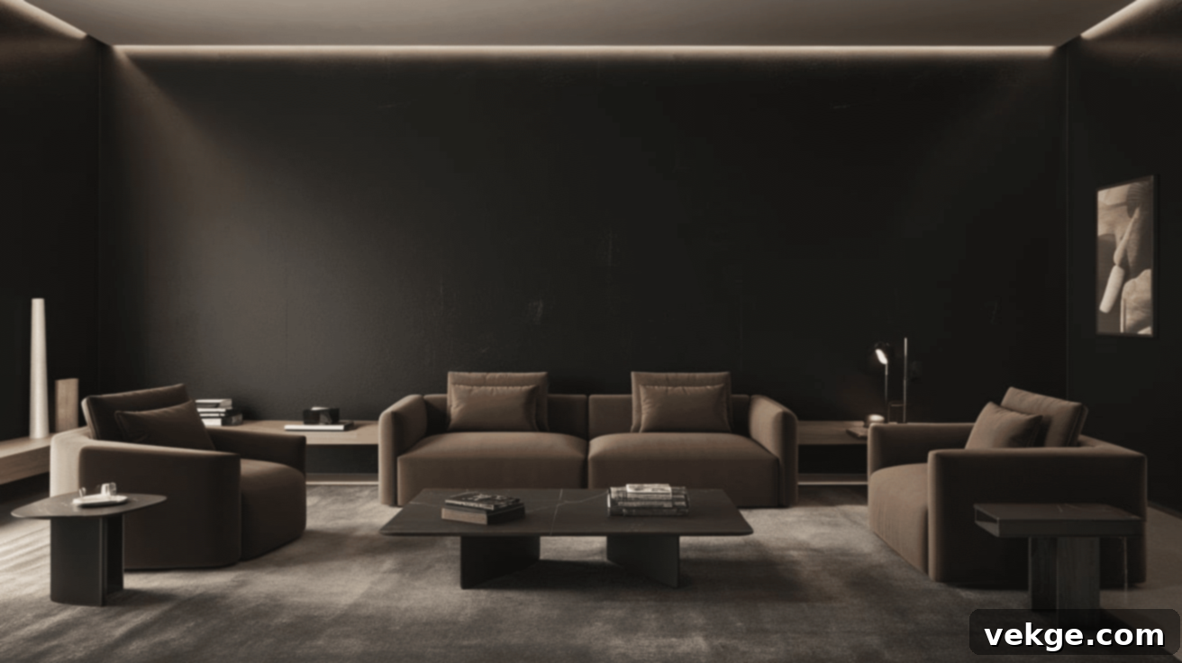 Behr Limousine Leather black paint for walls