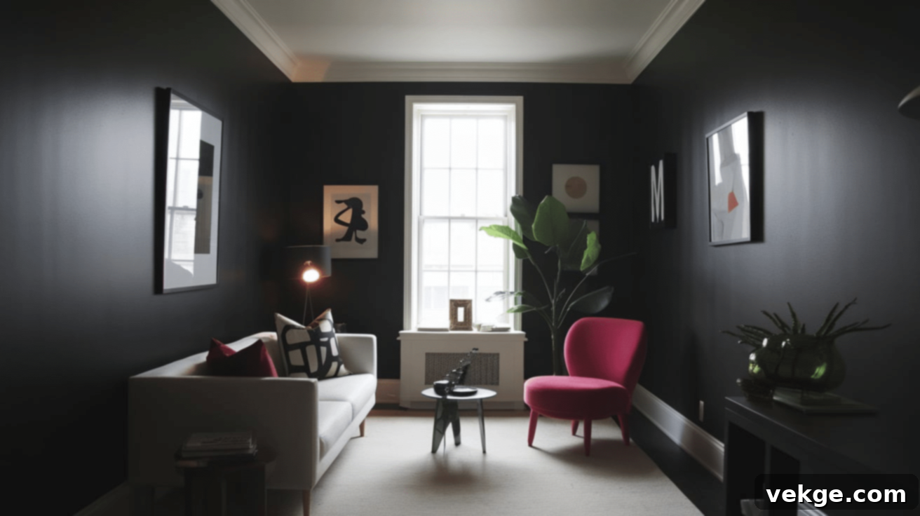 Glidden Black Magic black paint for walls