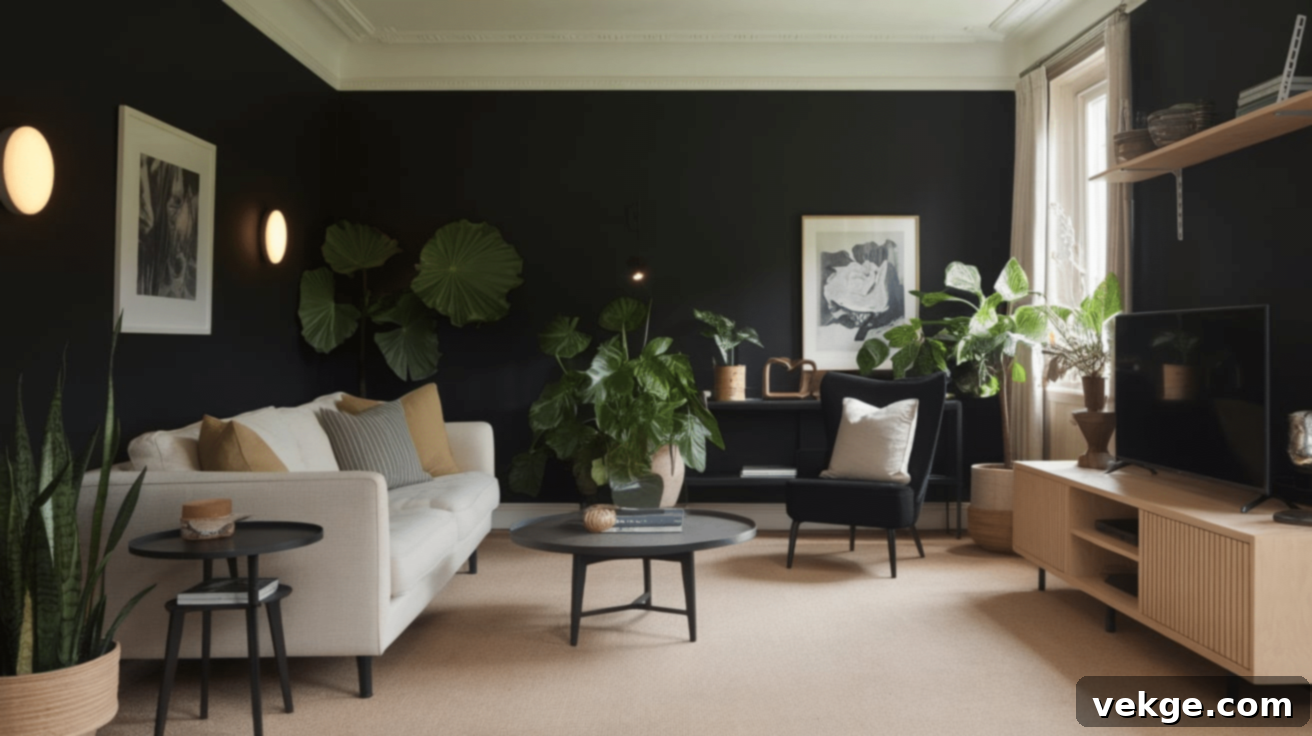 Farrow & Ball Off-Black paint for walls