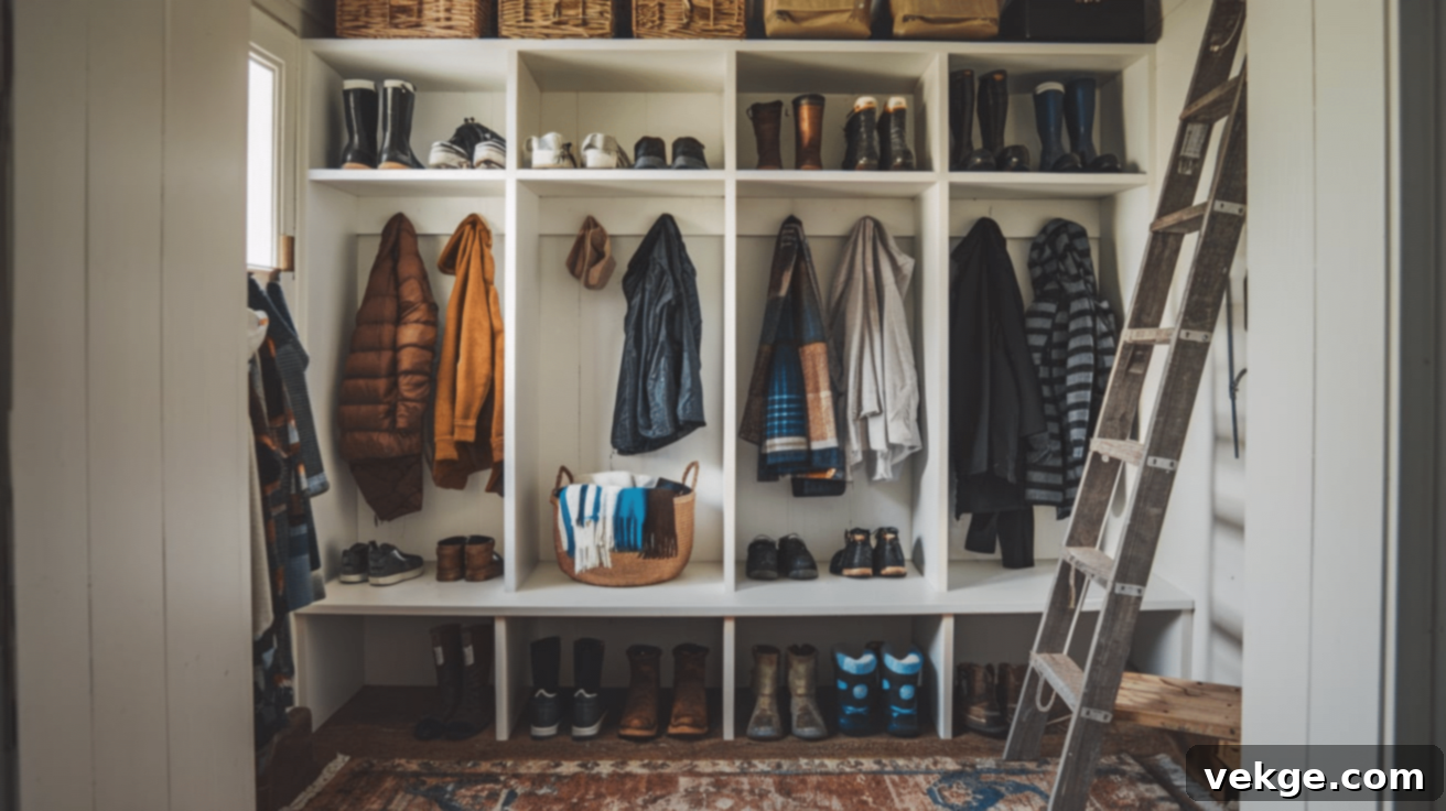 Open Shelving - Displaying dishes and decor in a farmhouse kitchen