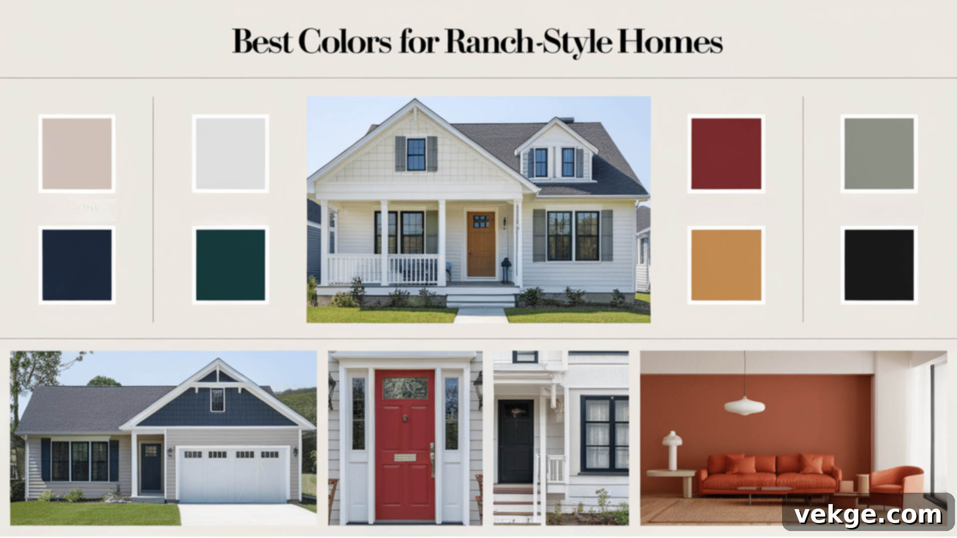 Best Colors for a Ranch-Style Home
