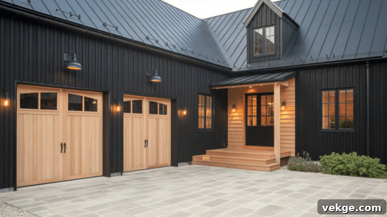 Black and Wood Combination