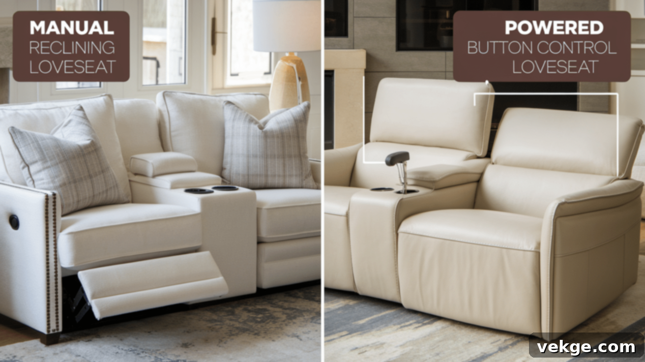 Reclining Loveseats Manual vs Powered
