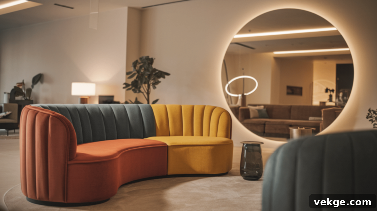 Curved Loveseats for Intimate Settings