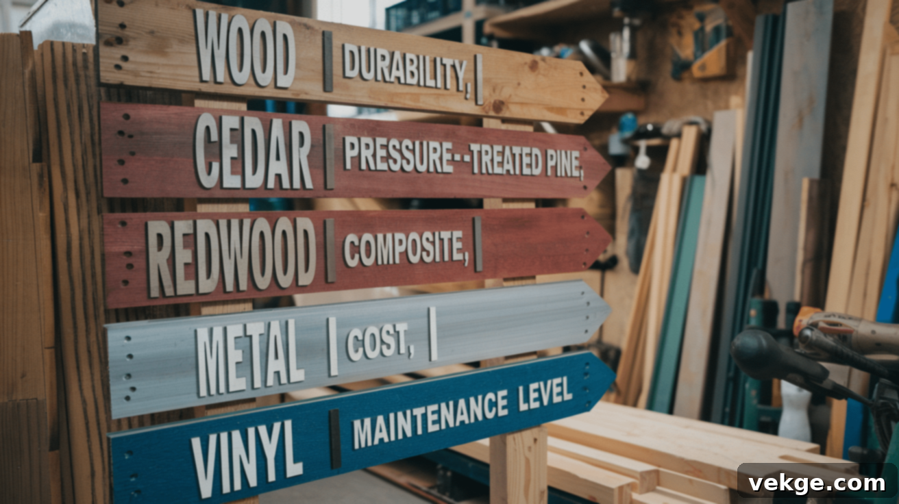 Choosing the Right Material for Your Horizontal Fence