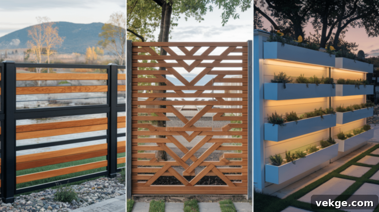 Alternative Design Ideas for Horizontal Fences