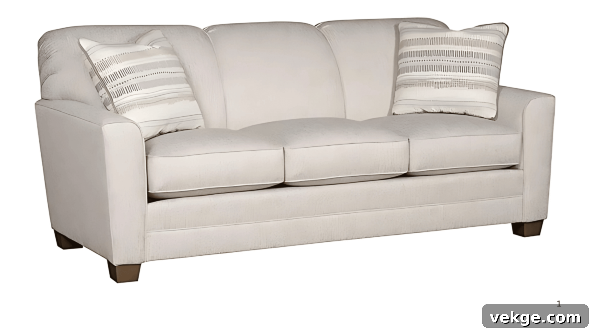 King Hickory Amy Sofa, a traditionally crafted family couch with 8-way hand-tied springs and premium materials