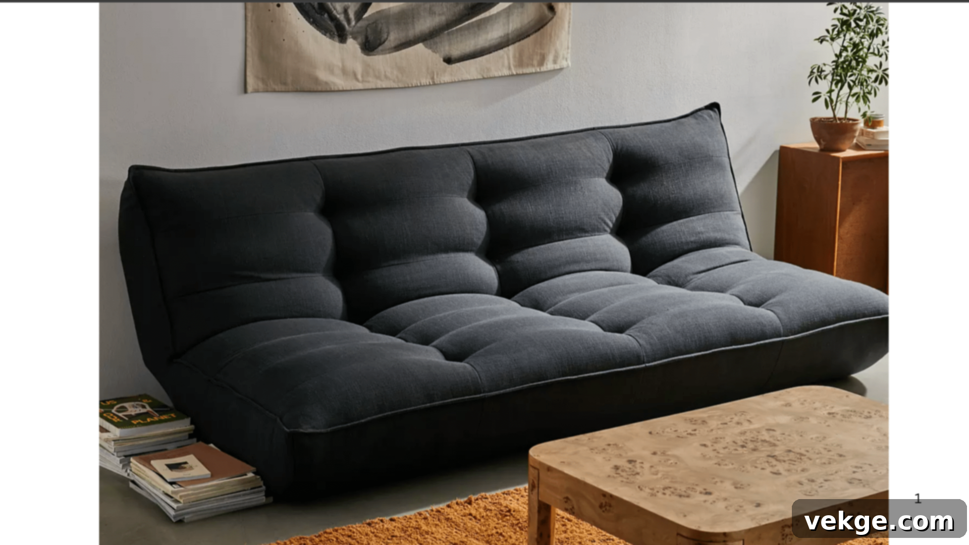 Urban Outfitters Cozy Couch, an oversized and plush sofa for bohemian and relaxed family living spaces