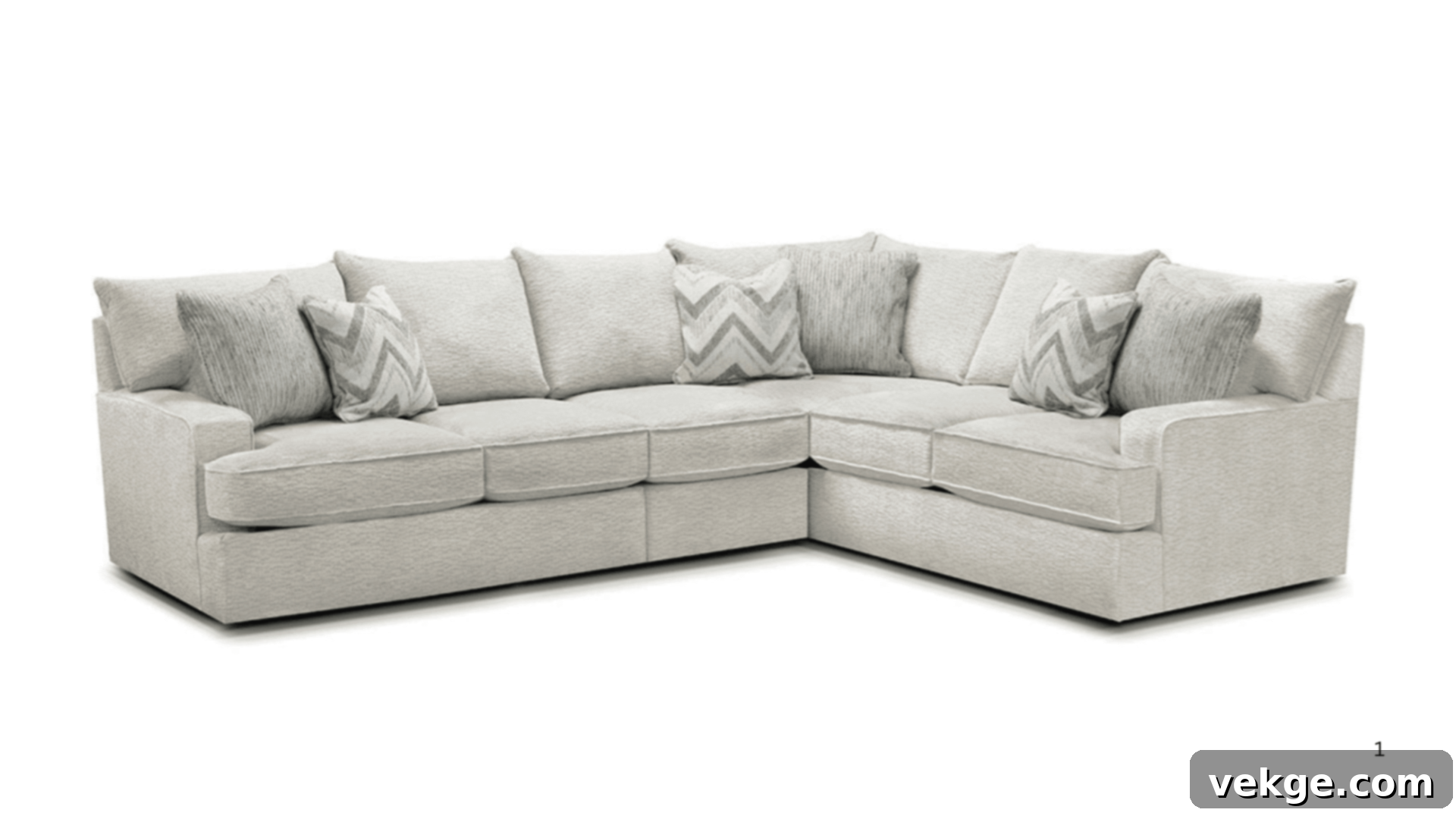 Smith Brothers 330 Collection Sofa, a handcrafted, durable family sofa with 8-way hand-tied springs