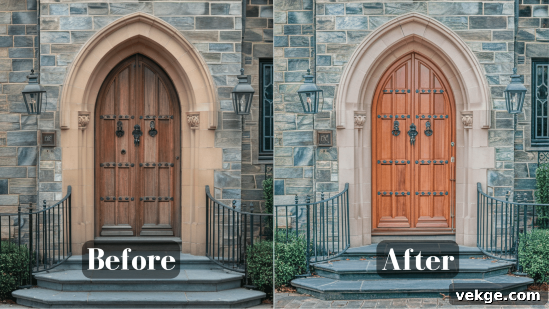 Tudor Home Front Door Makeover