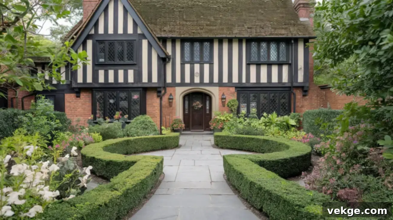 Tudor Home Landscaping Redesign
