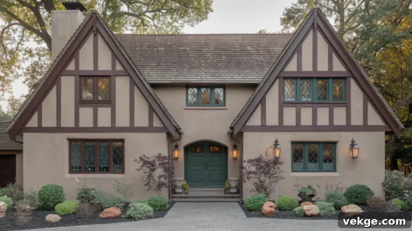 Tudor Home Exterior Color Palette