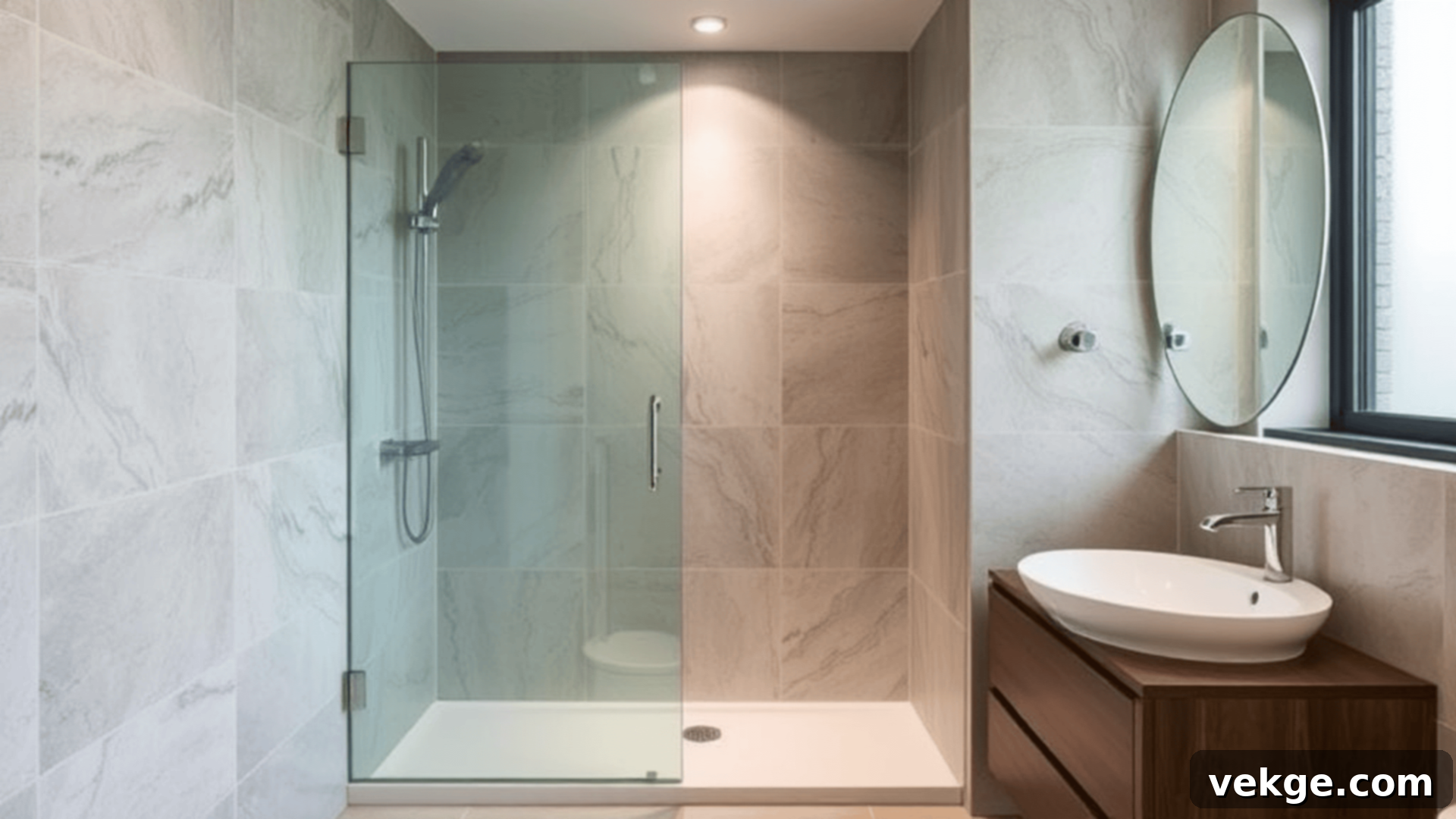 Glass-Enclosed Nook wet room idea