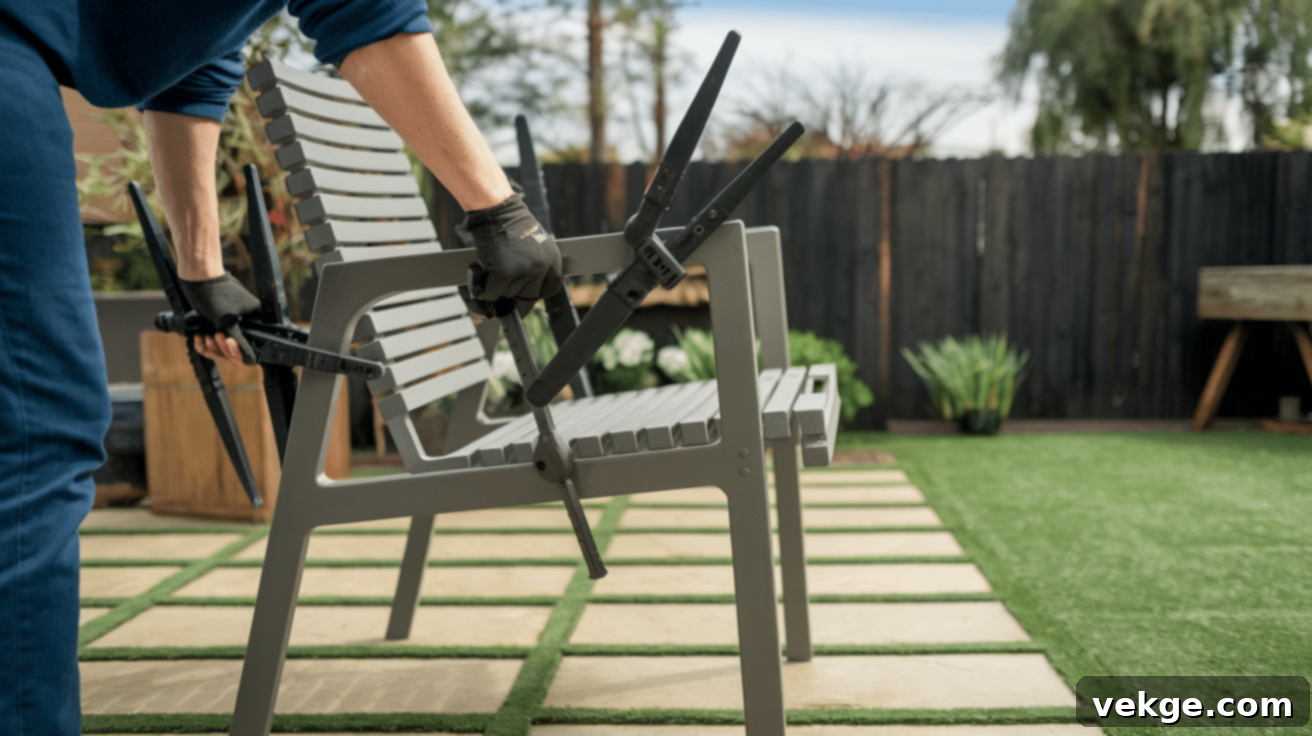Assembling the Frame of Your DIY Outdoor Chair