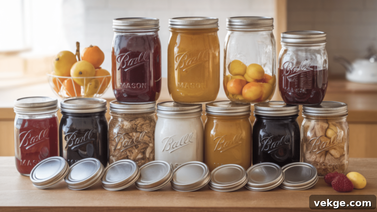 Mason Jars for Canning and Storage