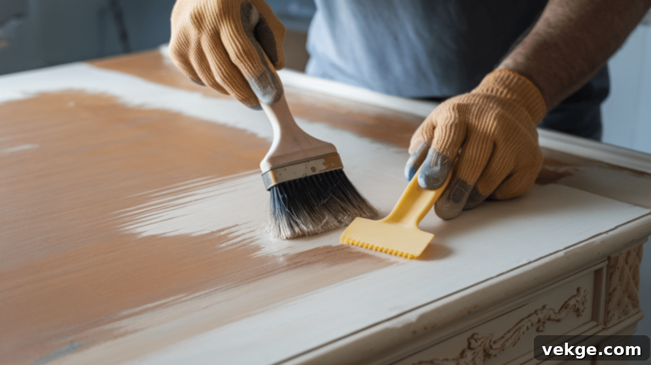 Sanding and stripping old finishes from antique wood