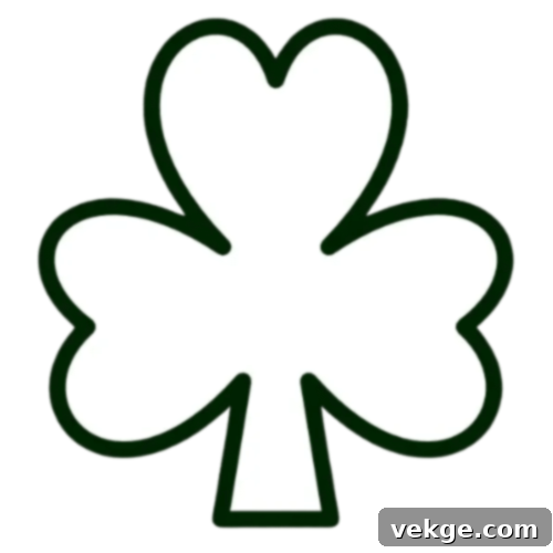 Heart-Shaped_Shamrock Template