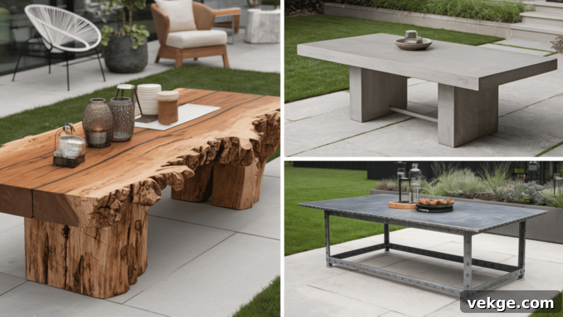 Inspiration for DIY Outdoor Table Designs