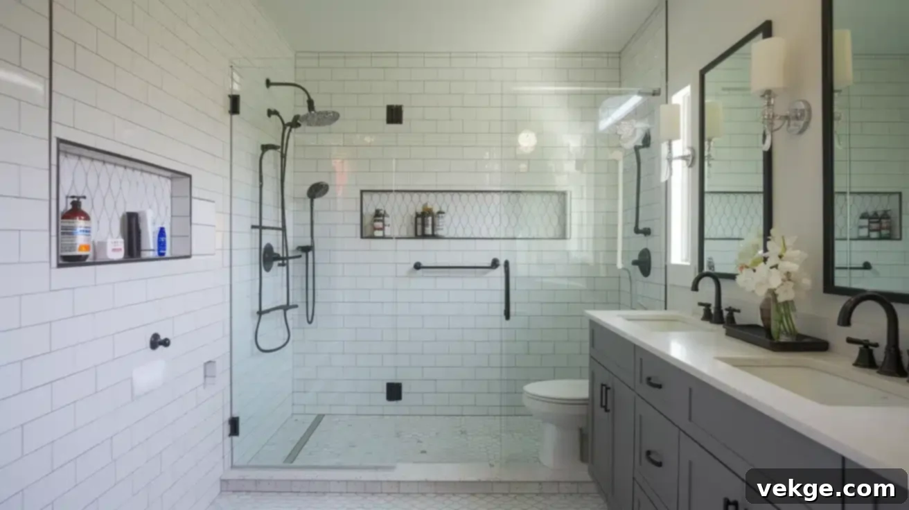 Built-in Niches and Shelves for Shower Storage