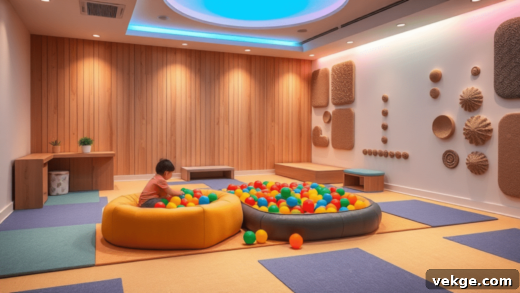 Soft Play Sensory Room with Padded Mats and Ball Pit