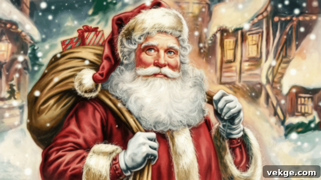 Vintage Santa Claus Illustration