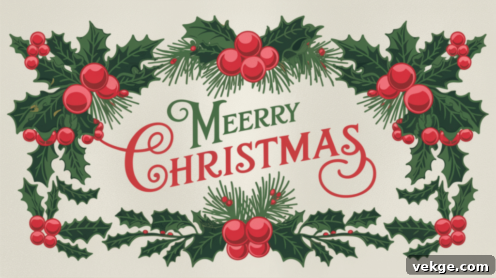 Vintage Christmas Greeting Card