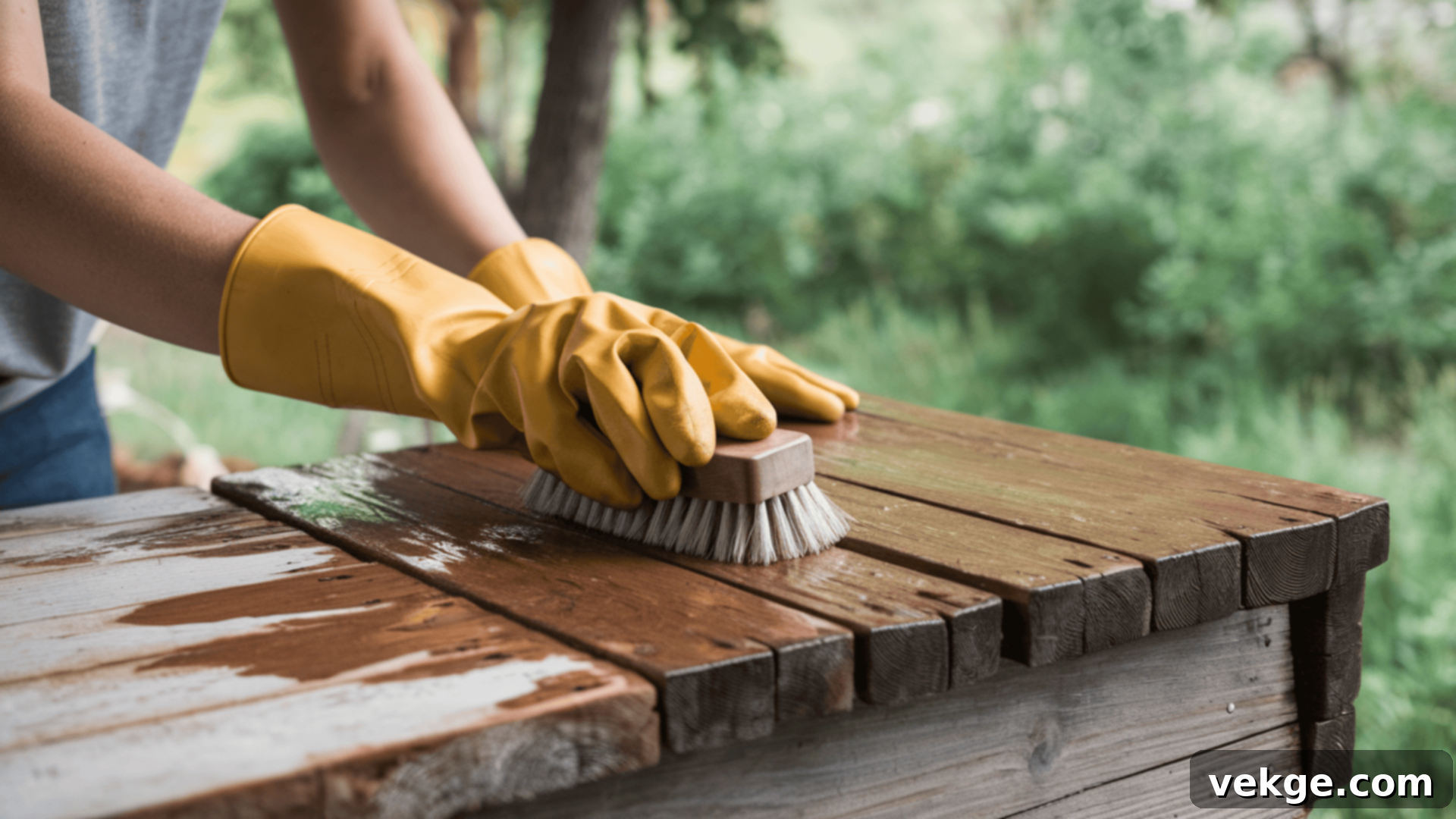 Maintaining Restained Wood