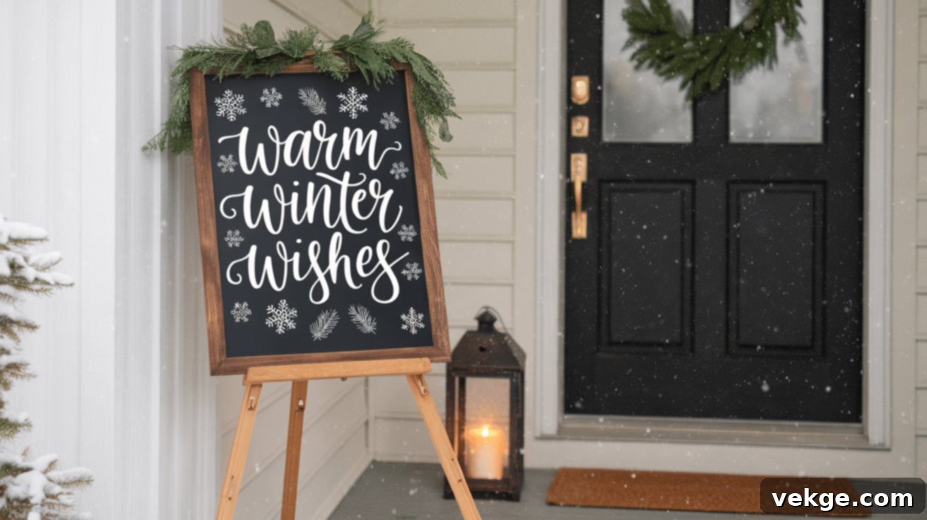 Chalkboard Welcome Sign