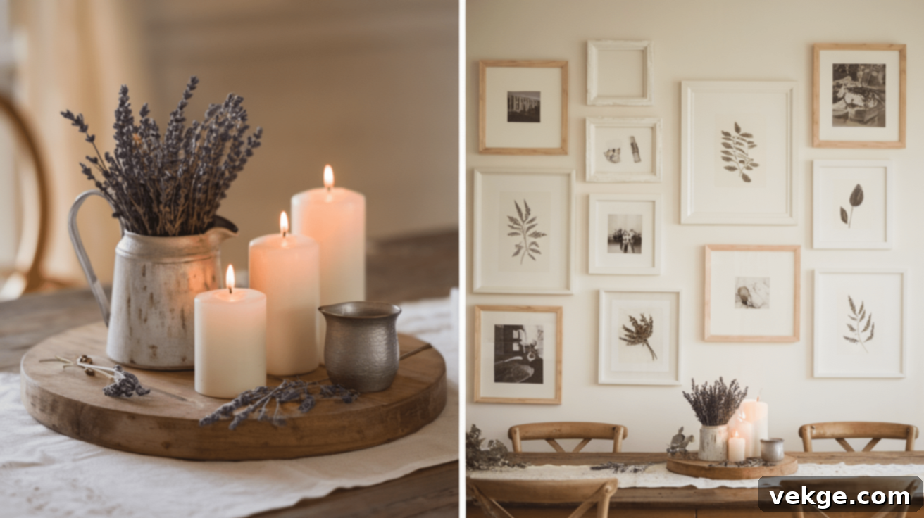 Styling a Rustic Centerpiece or Gallery Wall