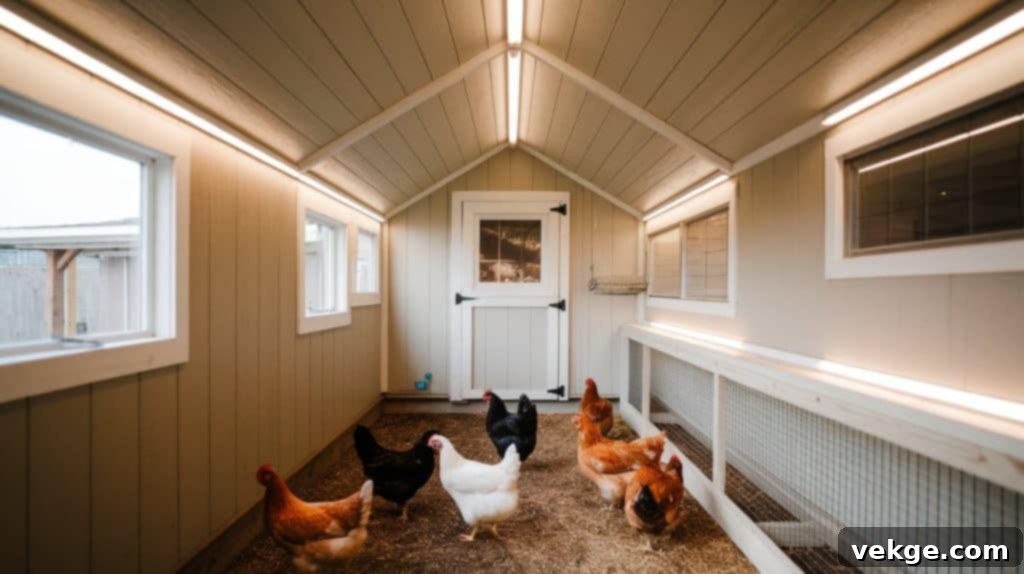 Plan for Natural and Artificial Light in Chicken Coop Shed