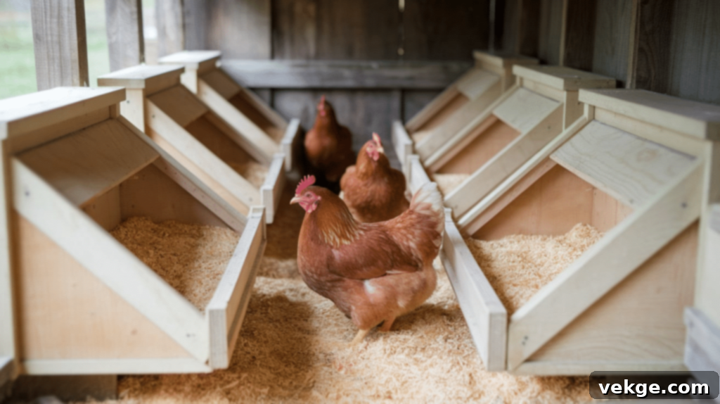 Build Safe and Comfortable Nesting Boxes for Hens