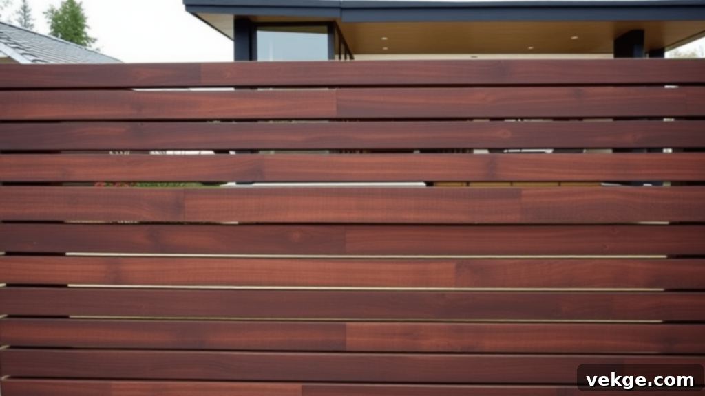 Horizontal Slat Fences