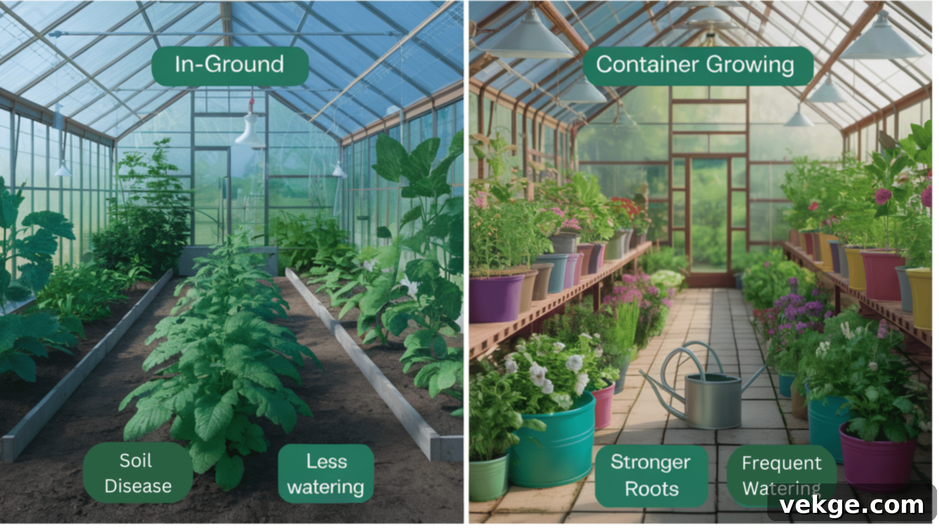 In-Ground vs. Container Growing in a greenhouse