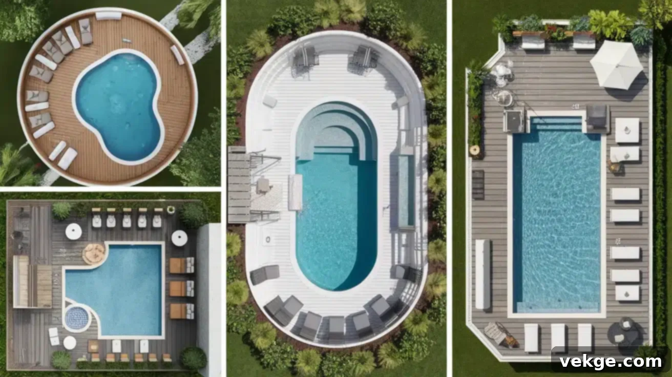 Above-Ground Pool Deck Design Ideas and Inspiration - layouts and features