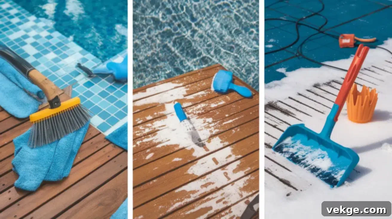 Maintenance and Care for Above-Ground Pool Decks - cleaning and protection tips