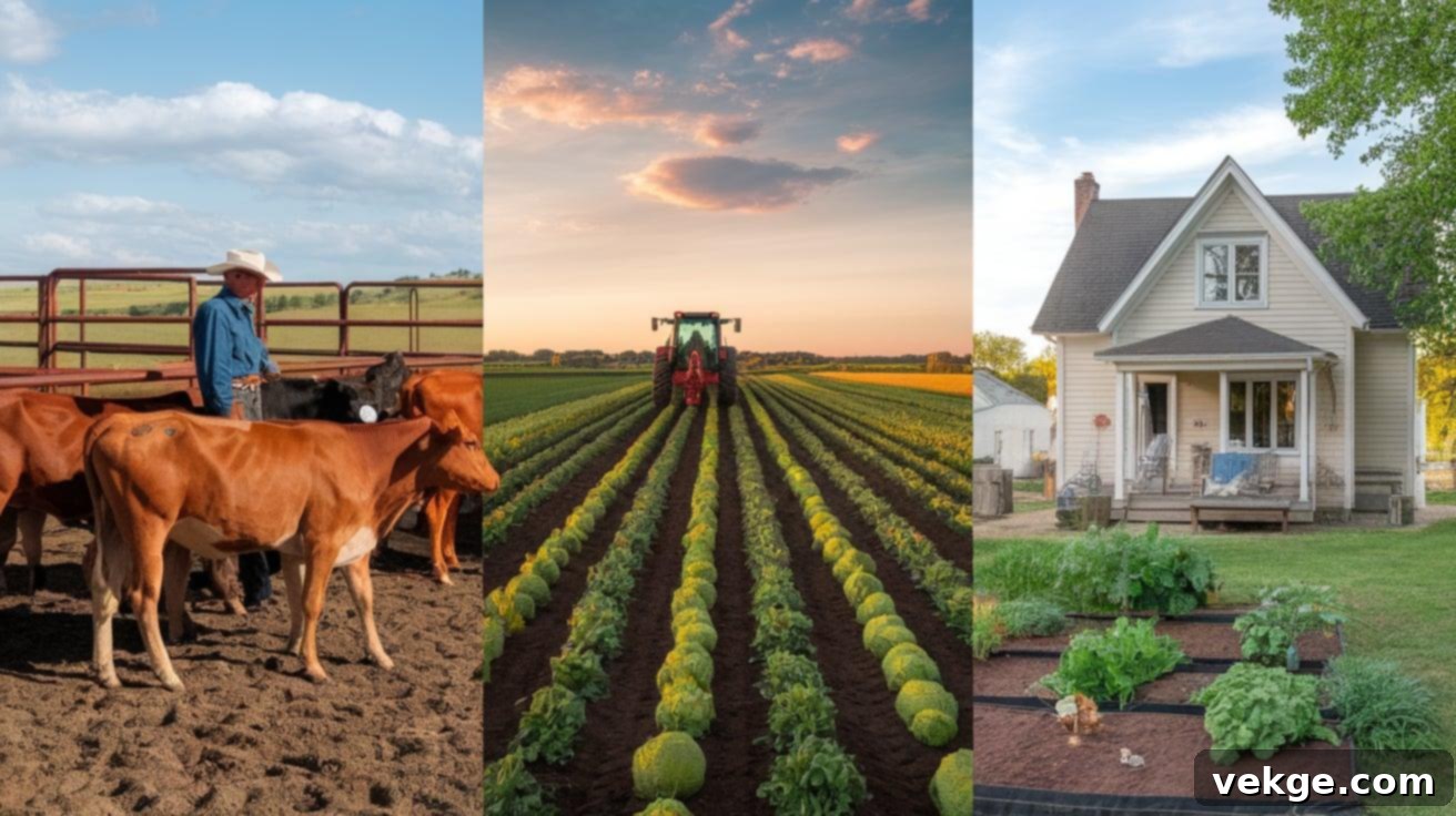 Key Differences Ranch Farm and Homestead comparison chart