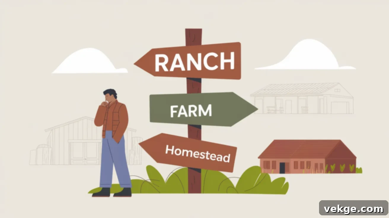 Which One is Right for You - Deciding between ranch, farm, or homestead