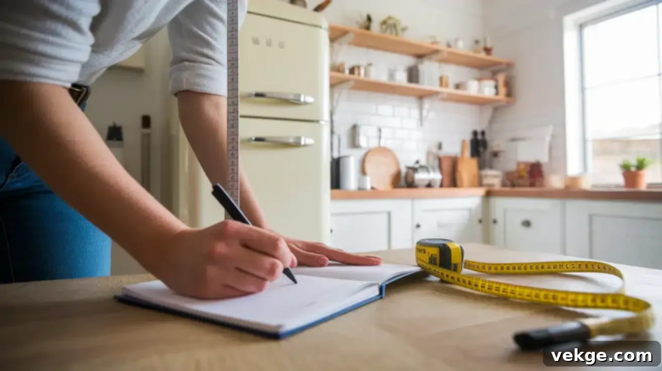 Step 1: Measure Your Fridge and Space Accurately