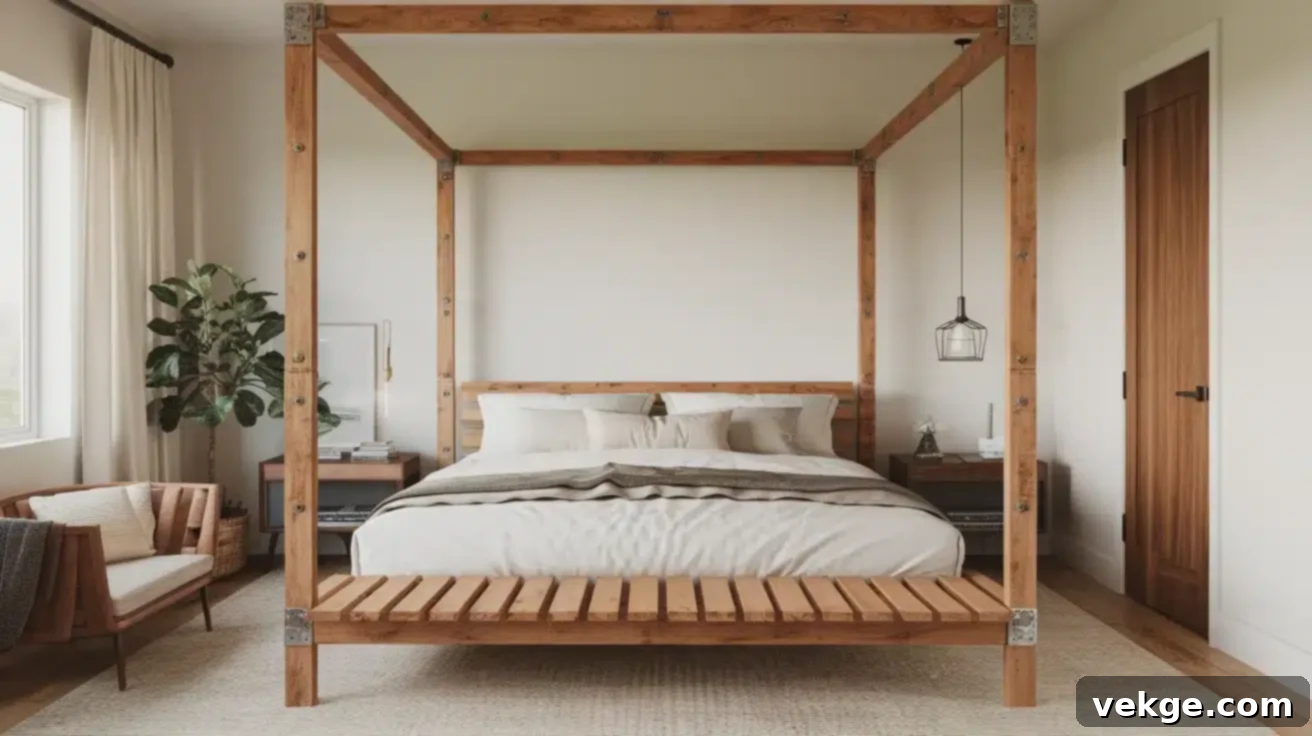 Simple and Sturdy Platform Bed
