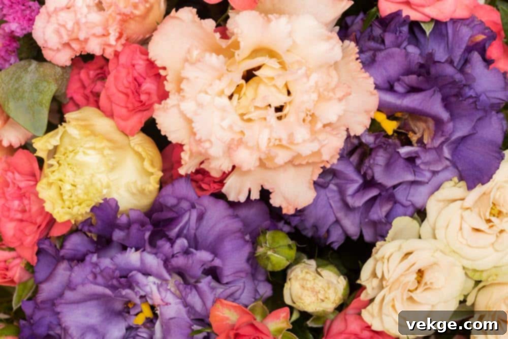 Vibrant floral arrangement enhancing a modern living room