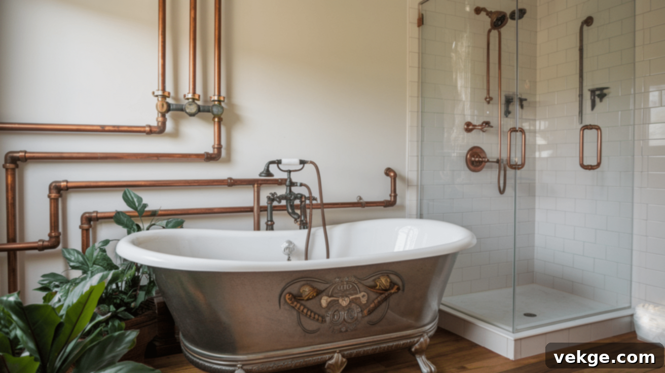 Freestanding_Tub_Next_to_Shower_with_Exposed_Pipes