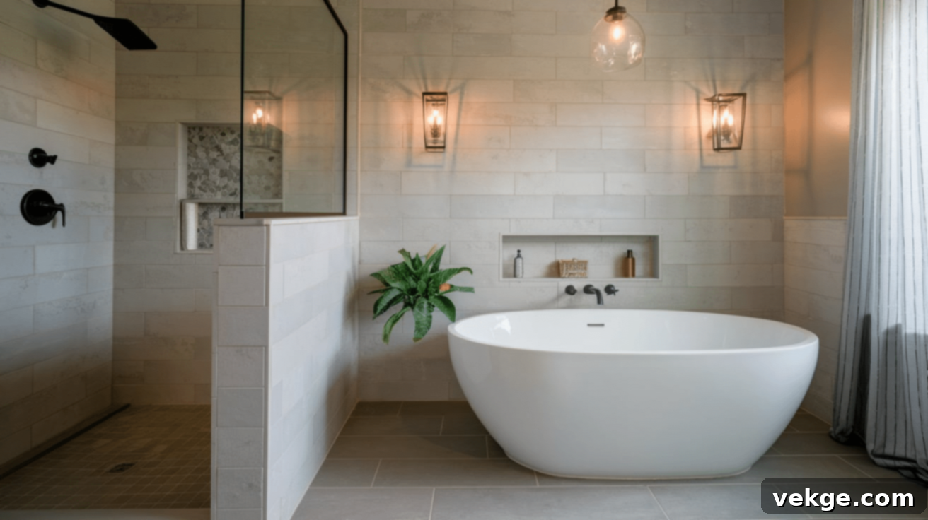Freestanding_Tub_Next_to_Shower_with_Statement_Lighting