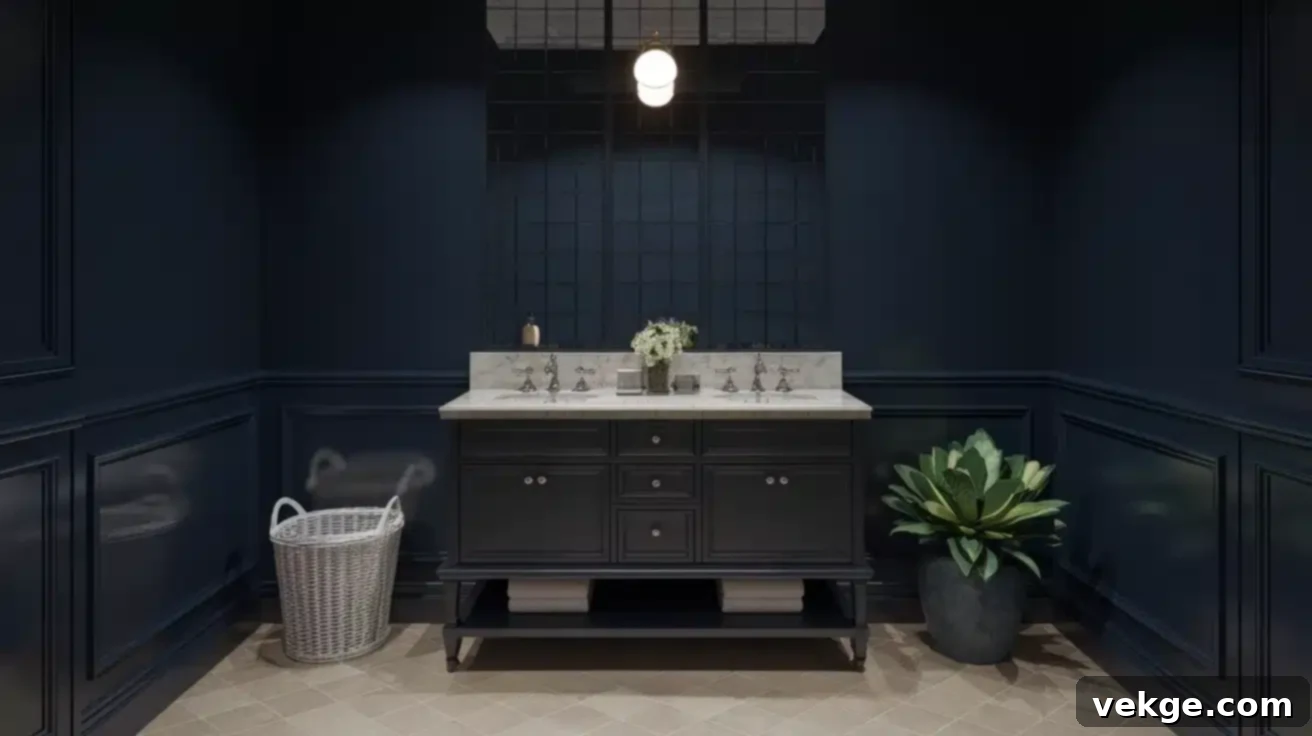Statement Powder Rooms: Daring Designs for Petite Spaces 2 Lighting_The_Key_to_a_Successful_Moody_Space