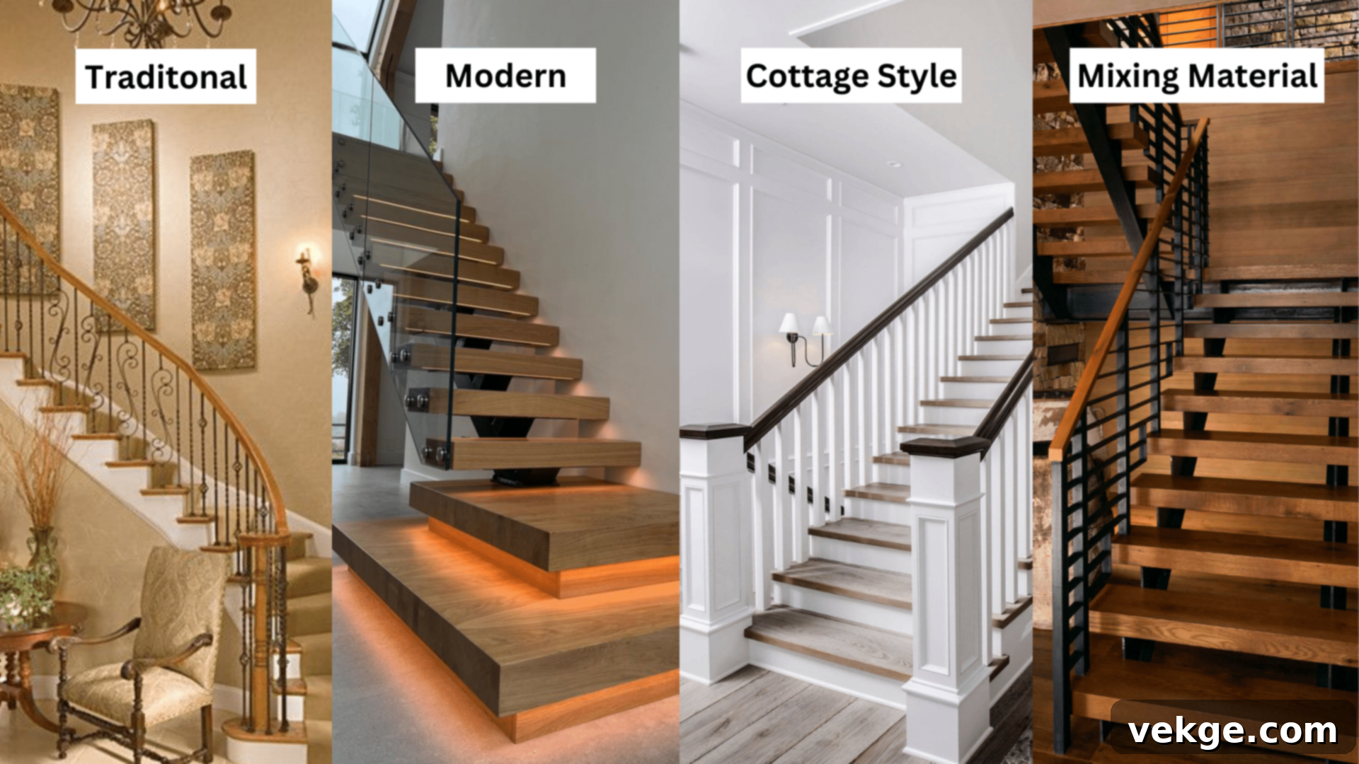 Matching Staircase Styles to Home Decor