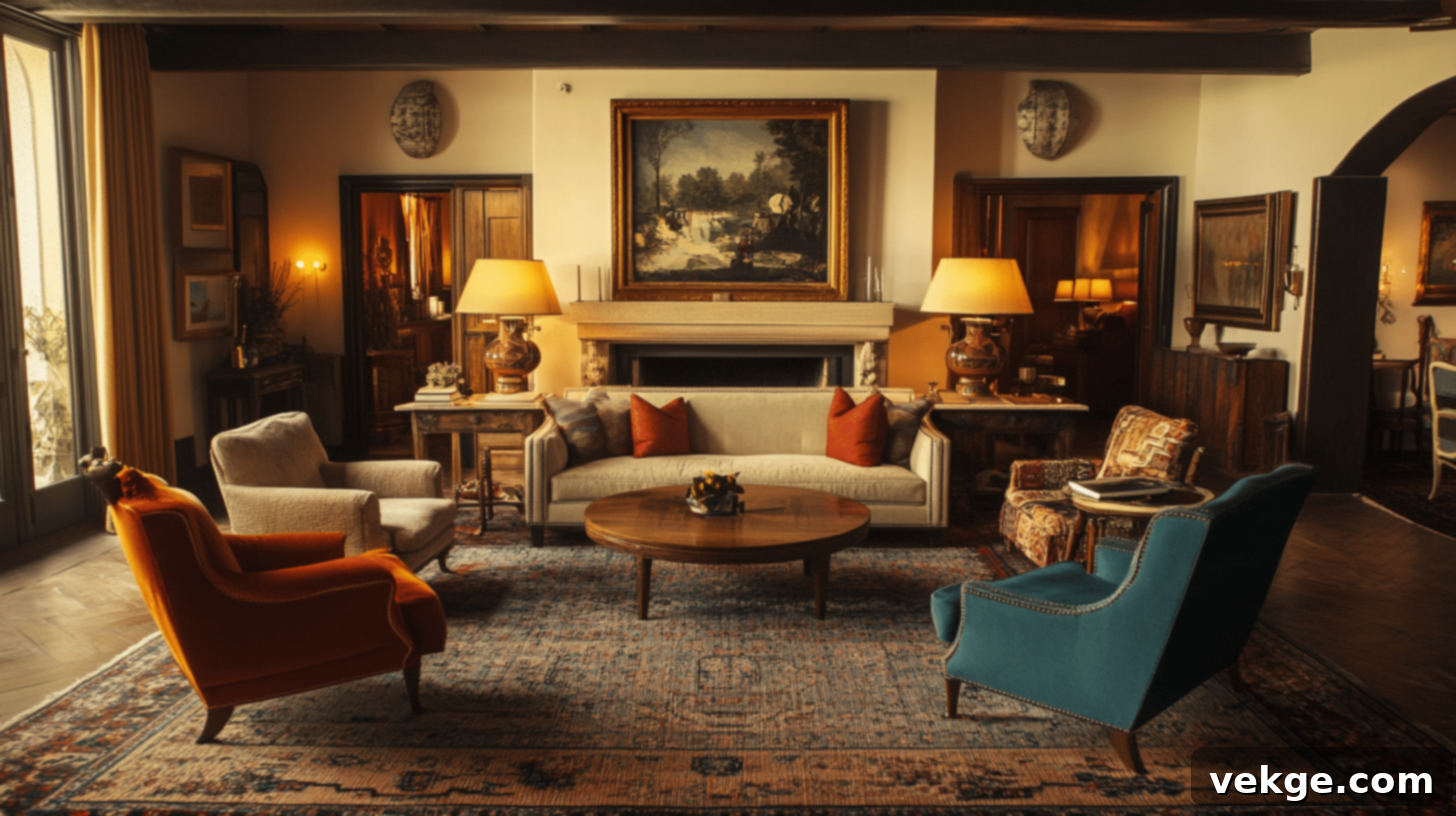 Asymmetrical Balance in Living Room Design