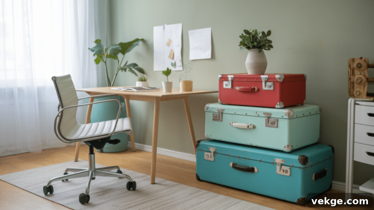 Repurpose Suitcases for Storage